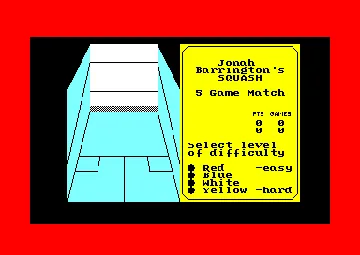 Jonah Barrington's Squash (UK) (1987) screen shot title